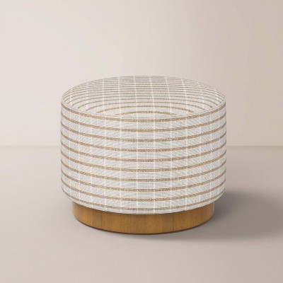 Round Ottoman with Plinth Base - Hearth & Hand™ with Magnolia