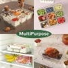 Acoinel Divided Serving Tray with Lid and Handles 9 Compartments Snack Box Container Charcuterie Organizer - 3 of 4