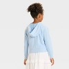 Girls' Relaxed Fit French Terry Zip-Up Hooded Sweatshirt - Cat & Jack™ - 2 of 3