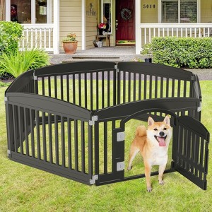 Sevobal Pet Carriers Safe And Secure Dog Playpen For Indoor And Outdoor, Pet Fence, Folding And Portable, Easy To Clean, Black, 69.2"*35"*23.6" - 1 of 4