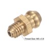 Unique Bargains Brass Straight Hydraulic Grease Thread Fitting Accessories 5 Pcs - 3 of 4