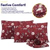 Printed Holiday 4pc Sheet Sets, Easy Care, Soft & Wrinkle-Resistant Holiday Bedding by Sweet Home Collection™ - 3 of 4