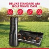 SKB Cases ATA Deluxe Standard Hard Plastic 49 In Long Interior Golf Bag Storage Traveling Case with 2 Wheels and Reliable Secure Latches, Black - 2 of 4