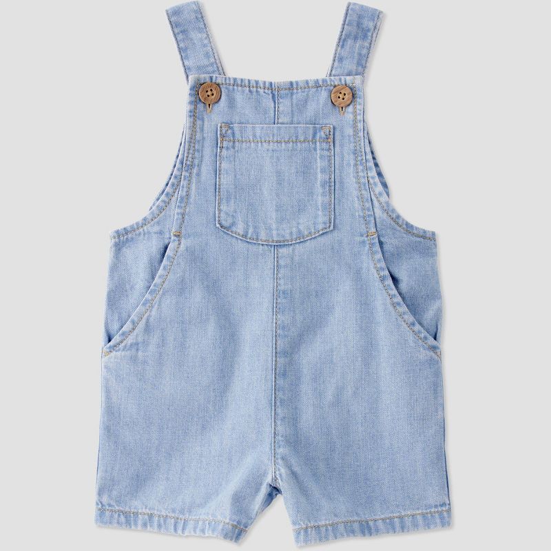 Little Planet by Carter's Organic Baby Chambray Shortalls, 1 of 7