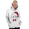 Cute Santa Kitty Merry Christmas Hoodie Sweatshirt Women Men Brisco Brands - 3 of 4