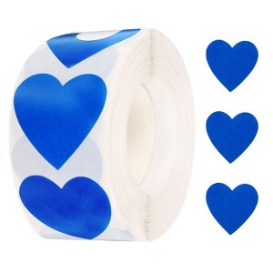 Unique Bargains DIY Crafts Vinyl Self-Adhesive Heart-Shaped Waterproof Sticker 500 Pcs - 1 of 4