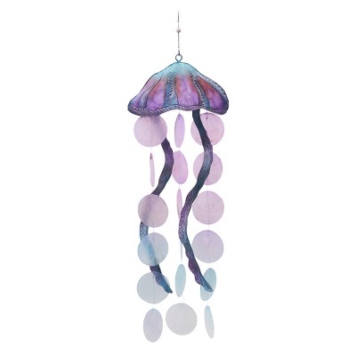 Beachcombers Jellyfish Capiz Chime