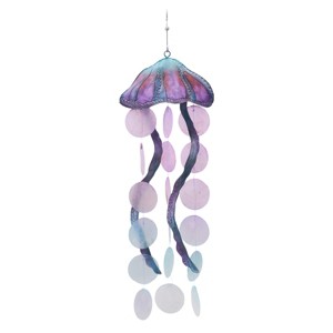 Beachcombers Jellyfish Capiz Chime - 1 of 4