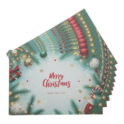 Unique Bargains Christmas Greeting Card Multicolor 4.5 "x 3.1" 10 Pcs