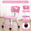 Kids Table and Chairs Set, Height Adjustable Desk with 4 Seats£¬Arts & Crafts Table - 3 of 4