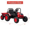 Garvee 12V Kids Ride On Tractor with Trailer, Electric Tractor with Remote Control,Safety Belt,for Boys Girls - 2 of 4