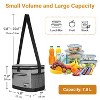 Tirrinia Insulated Small Lunch Bag with Adjustable Shoulder Strap, Leakproof Reusable Lunch Cooler Bag, Portable Lunch Boxs for Back-To-School - 3 of 4
