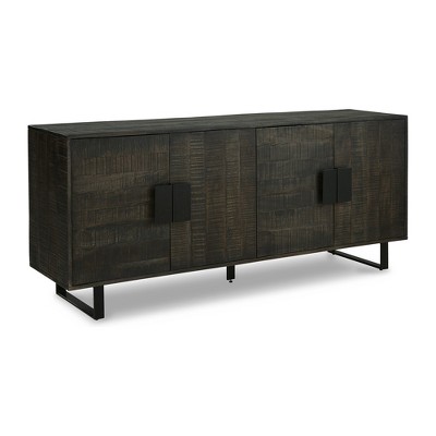 Signature Design By Ashley Contemporary Kevmart Accent Cabinet Grayish 