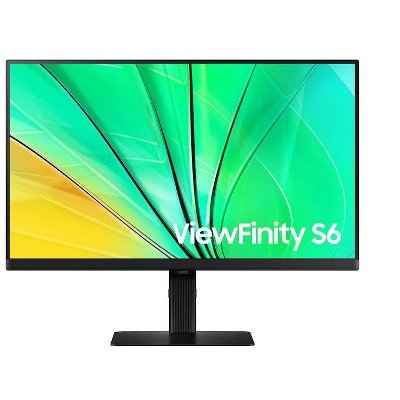Manufacturer Refurbished Samsung 24" ViewFinity S6 (S60D) QHD HDR10 High Resolution Monitor with Easy Setup Stand