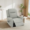 Christopher Knight Home Hannelore Modern 270°Swivel Faux Leather Upholstered Manual Recliner with Massage and Heating - 2 of 4