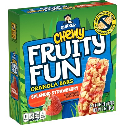 Quaker Chewy Fruity Fun Spendid Strawberry Bars - 5oz/6ct