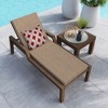 Honeycomb Outdoor Chaise Lounge Cushion - Textured Solid Birch Tan - image 2 of 4