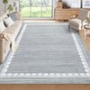 Machine Washable Area Rug for Living Room Bedroom, Modern Bordered Home Decor Carpet for Dining Room Office - 3 of 4