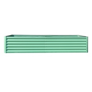Galvanized Raised Garden Bed, 8x4x1.5FT Tall Galvanized Planter Raised Garden Boxes Outdoor, Large Steel Planter Box For Flowers Vegetables Herbs - 1 of 4