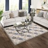 Washable Area Rug for Living Room, Soft Low Pile Farmhouse Boho Carpet, Non Slip Indoor Floor Rug for Bedroom Kitchen Dining - 4 of 4