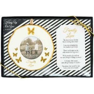 Pavilion Gift Company - Family Love - 4" Photo Frame Ornament  - Tree Ornaments - 1 of 4