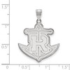Black Bow Jewelry 14k White Gold Rollins College Tars NCAA Extra Large Pendant - 2 of 3