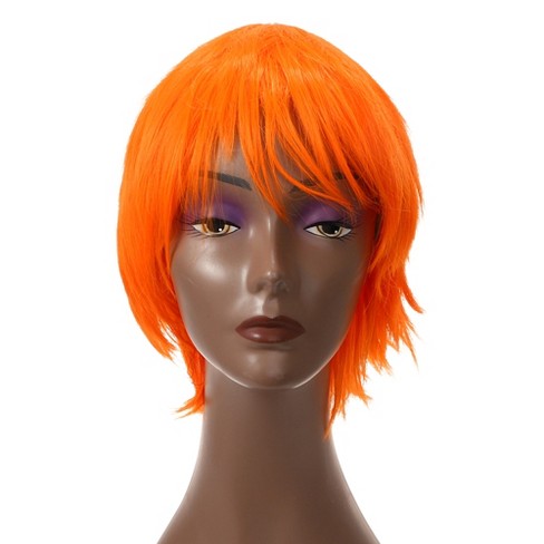 Short shop orange wig