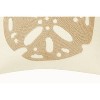 C&F Home 18" x 18" Sand Dollar Rice Stitch Cream Throw Pillow - 3 of 4