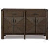Signature Design by Ashley Dellbeck Dining Server Brown/Beige: Vintage Style Sideboard with Veneer Surface, Wood Frame - 4 of 4