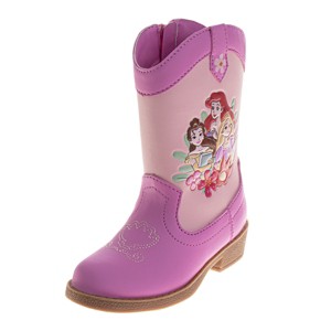 Disney Princess Western Cowgirl Boots Featuring Elsa and Moana (Toddler Sizes) - 1 of 4