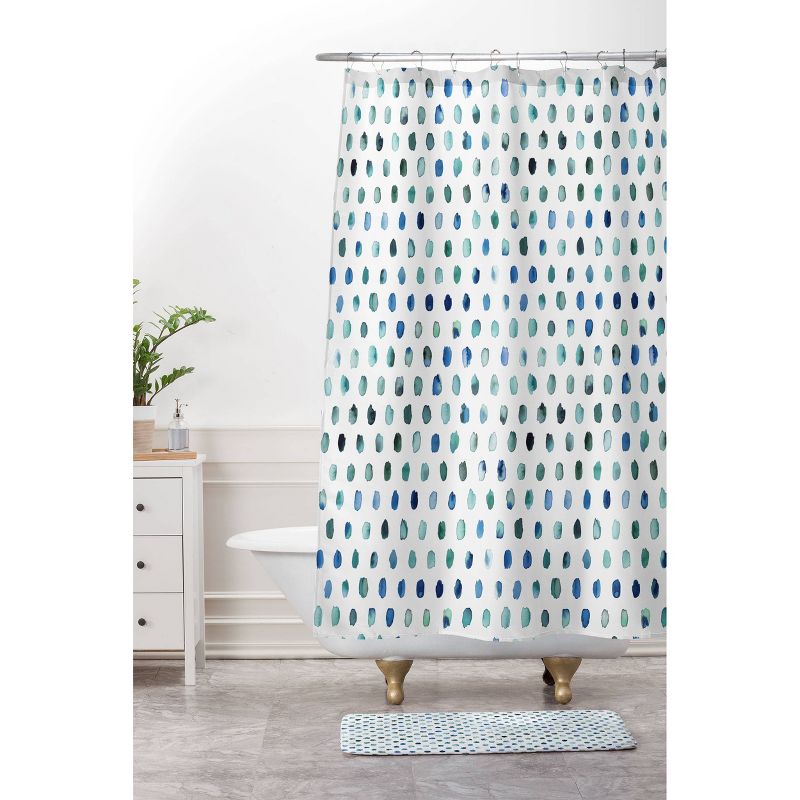 Ninola Design Color Palette Shower Curtain Blue - Deny Designs, 4 of 7