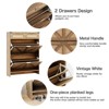 Freestanding Shoe Storage Cabinet with Drawers & Legs - 3 of 4