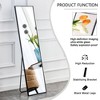 Aluminum Frame Wall-Mounted Full-Length Mirror - Ideal for Bathroom, Bedroom, Entryway, Decor, and Retail - 3 of 4