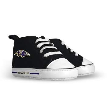 Baby Fanatic Pre-Walkers High-Top Unisex Baby Shoes -  NFL Baltimore Ravens