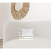 HomeRoots 5" X 12" X 20" 100% Natural Rabbit Fur White Pillow - 2 of 4