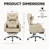 OUTSUPPLY Accent Chairs, Swivel Ergonomic Chair with Lumbar Support Headrest, 155° Reclining Computer Chair - 4 of 4