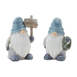 Christmas Gnome Mini Figurines – 6-Piece Resin Set for Holiday Decor by Melrose - 1 of 4
