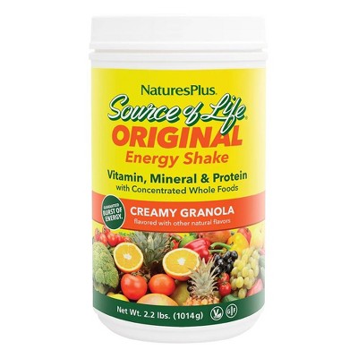 Source Of Life Energy Shake Natural Creamy Granola by Nature's Plus  -  2.2 lbs Powder
