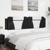 vidaXL Headboard Cushion Bedroom Upholstered Pillow Back Headboard Faux Leather - Black and White 76" - 4 of 4