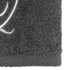 Avanti  Granite with Silver Script Monogram Bath Towel Letter   Q - 3 of 3