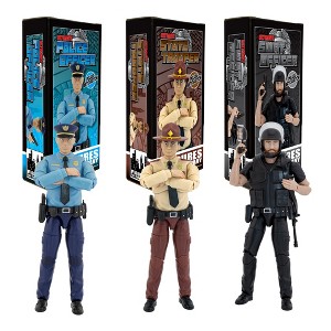 Set of all Three 6.5 Inch Ultimate Law Enforcement Figures [Police, State Trooper, Swat Officer] - 1 of 4