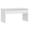 vidaXL Coffee Table White 40.2"x19.9"x20.7" Engineered Wood - 3 of 4