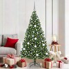 vidaXL Artificial Christmas Tree Green 70.9" PVC and Steel and Plastic - 2 of 4