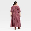 Women's Puff Elbow Sleeve Maxi A-Line Dress - Universal Thread™ - 2 of 3