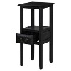Christopher Knight Home Leilani Contemporary Rubberwood Accent Table with Drawer Black - 4 of 4