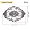 Unique Bargains Polyester Flexible Embroidery Vintage Pattern Washable Table Place Mats 2 Pcs - 2 of 4