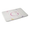 Deny Designs April Lane Art Simple Bow Monogram Memory Foam Bath Mat - 2 of 4