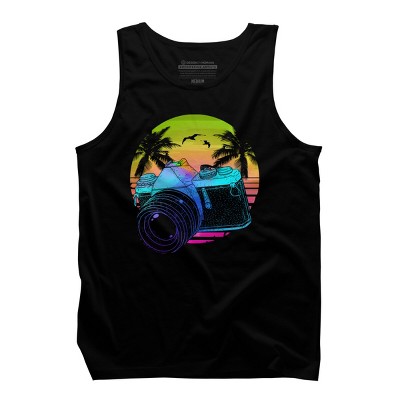 Men's Design By Humans Retro Photography By clingcling Tank Top