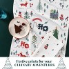 Folkulture Christmas Kitchen Towels Set of 3 (26" x 20") for Christmas Decor, 100% Cotton Hand Towel for Women or Mom (Xmas Train Advent) - 3 of 4