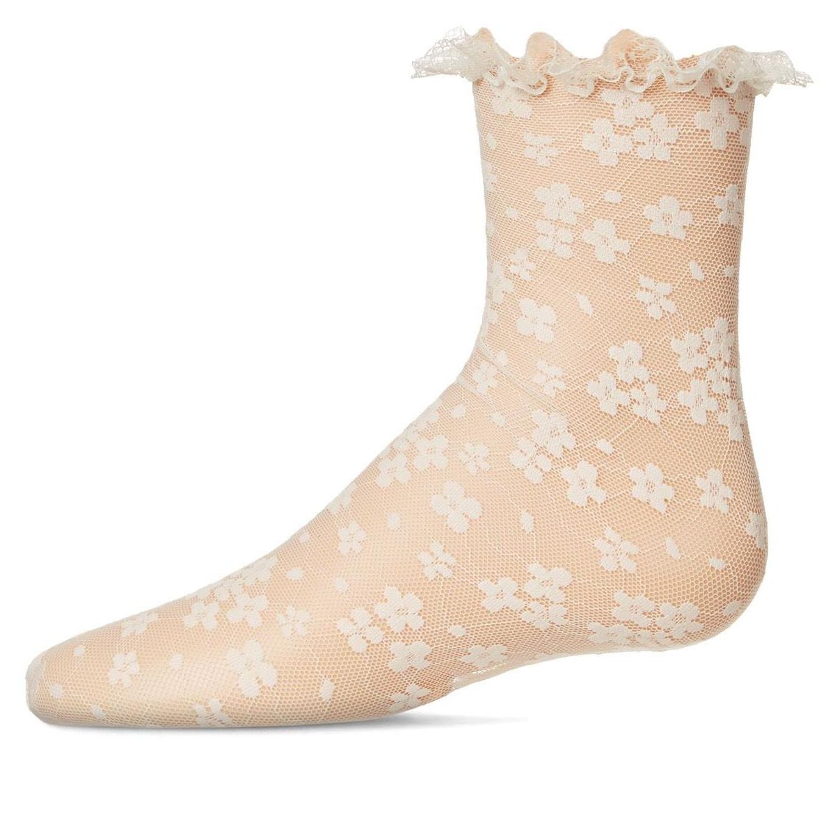 Memoi Girls' Lace Anklet Socks - thumbnail 7